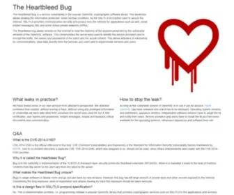Heartbleed.com(Heartbleed Bug) Screenshot