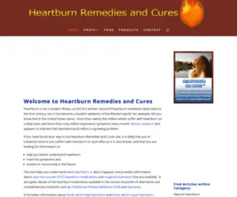 Heartburnremediesinfo.com(Heartburn Remedies and Cures) Screenshot