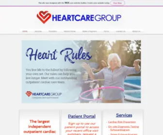 Heartcaregroup.com(The Heart are Group) Screenshot