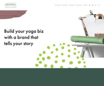 Heartchakradesign.com(Graphic designing Yogi helping you build your biz with a brand) Screenshot