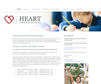 Heartchristianacademy.org(2 Days on Campus and 3 Days at Home) Screenshot