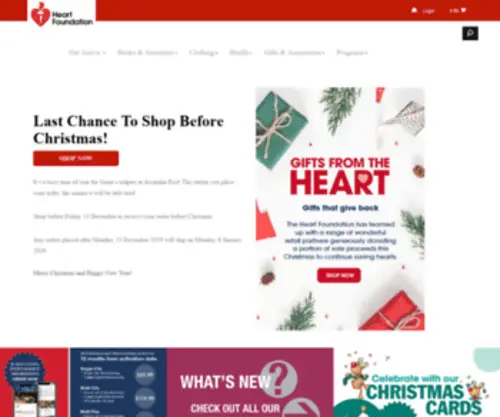 Heartfoundationshop.com(The Heart Foundation Shop) Screenshot