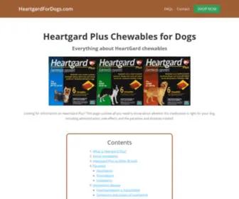 Heartgardfordogs.com(Heartgard Plus Chewables) Screenshot