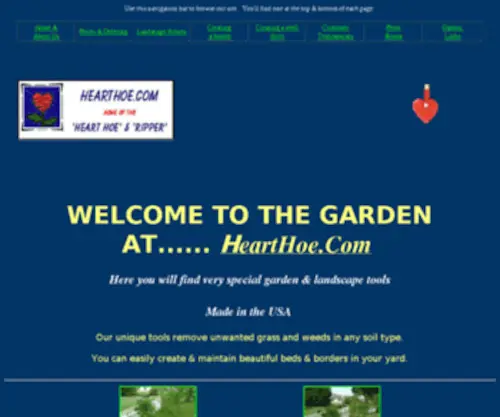 Hearthoe.com(Unique garden & landscape tools) Screenshot