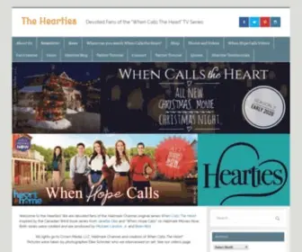 Heartieswcth.com(Devoted Fans of the "When Calls The Heart" TV Series) Screenshot