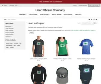 Heartinoregon.com(Heart Sticker Company) Screenshot
