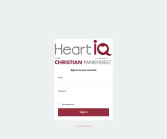 HeartiqOnline.com(The Heart iQ 90) Screenshot