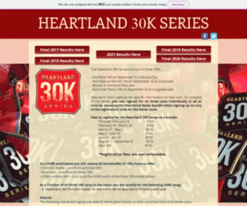 Heartland30K.com(Kc Running Company) Screenshot