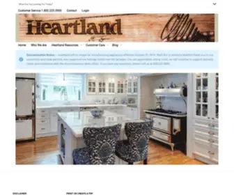 Heartlandapp.com(Heartland Appliances) Screenshot