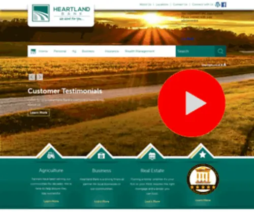 Heartlandbanks.com(Heartland Bank) Screenshot