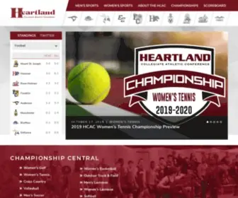 Heartlandconf.org(Heartland Collegiate Athletic Conference) Screenshot