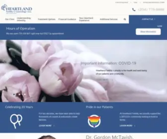 Heartlandfertility.mb.ca(Heartland) Screenshot