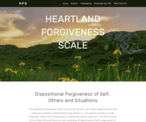 Heartlandforgiveness.com(HFS) Screenshot