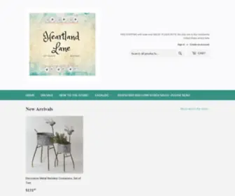 HeartlandlaneStore.com(Heartland Lane) Screenshot