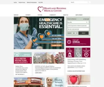 Heartlandregional.com(Heartland Regional Medical Center) Screenshot