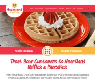 Heartlandwaffles.com(Heartland Waffles) Screenshot