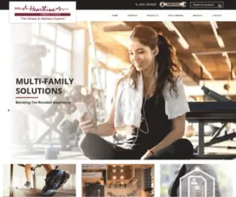 Heartlinefitness.com(Exceptional Fitness Equipment and Gym Designs) Screenshot