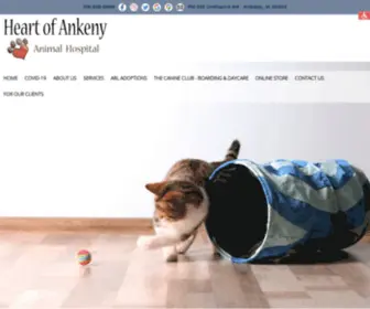 Heartofankeny.com(Heart of Ankeny Animal Hospital) Screenshot