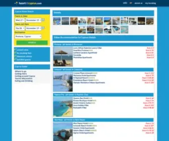 Heartofcyprus.com(Compare Cyprus Accommodation) Screenshot