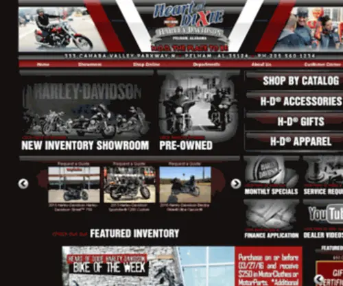 HeartofdixieHD.com(Motorcycles) Screenshot