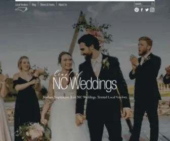 Heartofncweddings.com(Heart of NC Weddings Planning Website for Raleigh) Screenshot