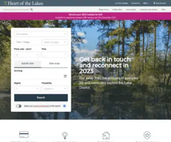 Heartofthelakes.co.uk(Heart of the Lakes Cottages) Screenshot