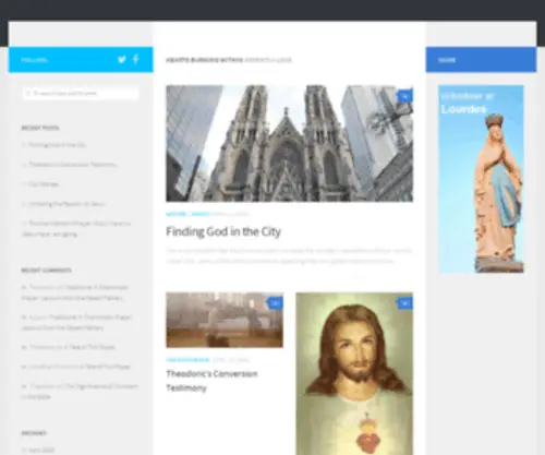 Heartsburningwithin.com(ON FIRE FOR GOD) Screenshot
