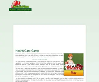 Heartscardgame.org(Hearts Card Game) Screenshot