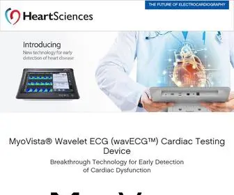 Heartsciences.com(The Future of Electrocardiography) Screenshot