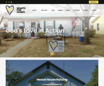 Heartsforhomes.org(Hearts for Homes) Screenshot