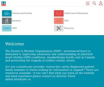 Heartsinrhythm.ca(HiRO) Screenshot