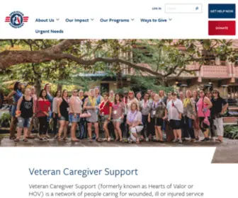 HeartsofValor.org(Veteran Caregiver Support) Screenshot