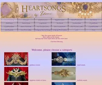 Heartsongs-CRYstal-Wands-Crowns.com(Heartsongs CRYstal Wands Crowns) Screenshot