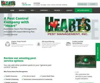 Heartspm.com(Hearts Pest Control Organic Los Angeles) Screenshot