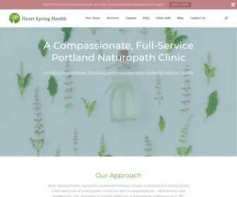 Heartspringhealth.com(Portland Naturopathic Clinic) Screenshot