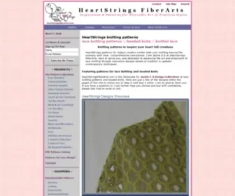 Heartstringsfiberarts.com(Knitting patterns) Screenshot