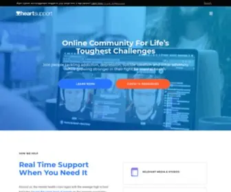 Heartsupport.com(HeartSupport was created by Jake Luhrs of August Burns Red and) Screenshot