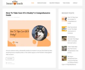 Heartuback.com(Heart-warming Bond Between Pet and the Pet Owner) Screenshot