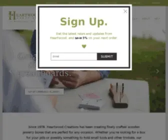 Heartwood.com(Heartwood Creations) Screenshot
