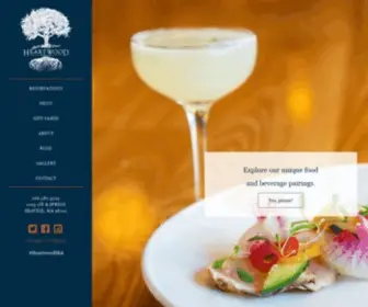 Heartwoodsea.com(We invite you to explore our unique food and beverage pairings. Each beverage) Screenshot