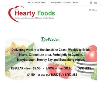 Heartyfoods.com.au(Hearty Foods) Screenshot