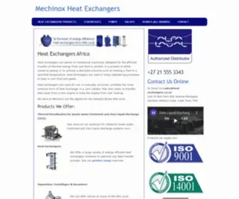 Heat-Exchangers.co.za(Mechinox is the official) Screenshot