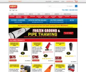 Heatauthority.com(Industrial Heat Blanket and Heating Products) Screenshot