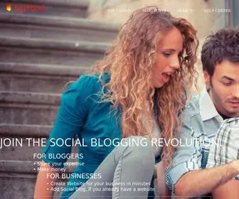 Heatbud.com(Social Blogging for Bloggers and Businesses) Screenshot