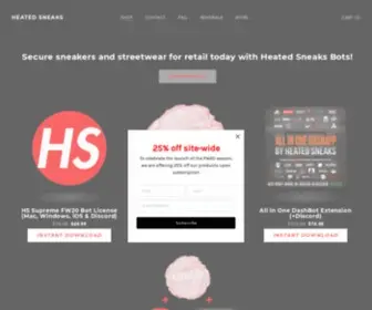 Heatedsneaks.com(Featured Products) Screenshot