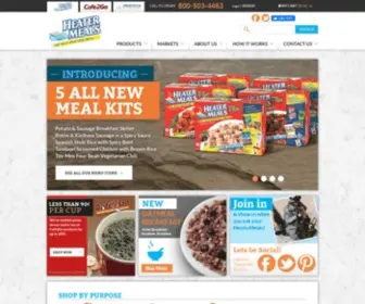 Heatermeals.com(Self Heating Meals) Screenshot