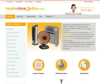 HeaterStoreonline.com(Best Selection Of Indoor & Outdoor Electric Space Heaters Online) Screenshot