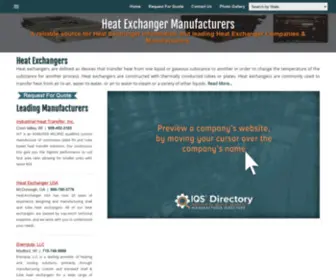 Heatexchangers.org(Heat Exchanger Manufacturers) Screenshot