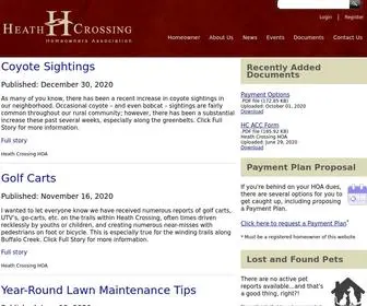 Heathcrossinghoa.com(Heath Crossing HOA) Screenshot