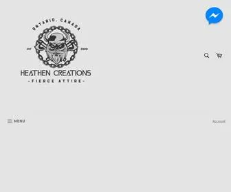 Heathencreations.com(Heathen Creations Apparel) Screenshot